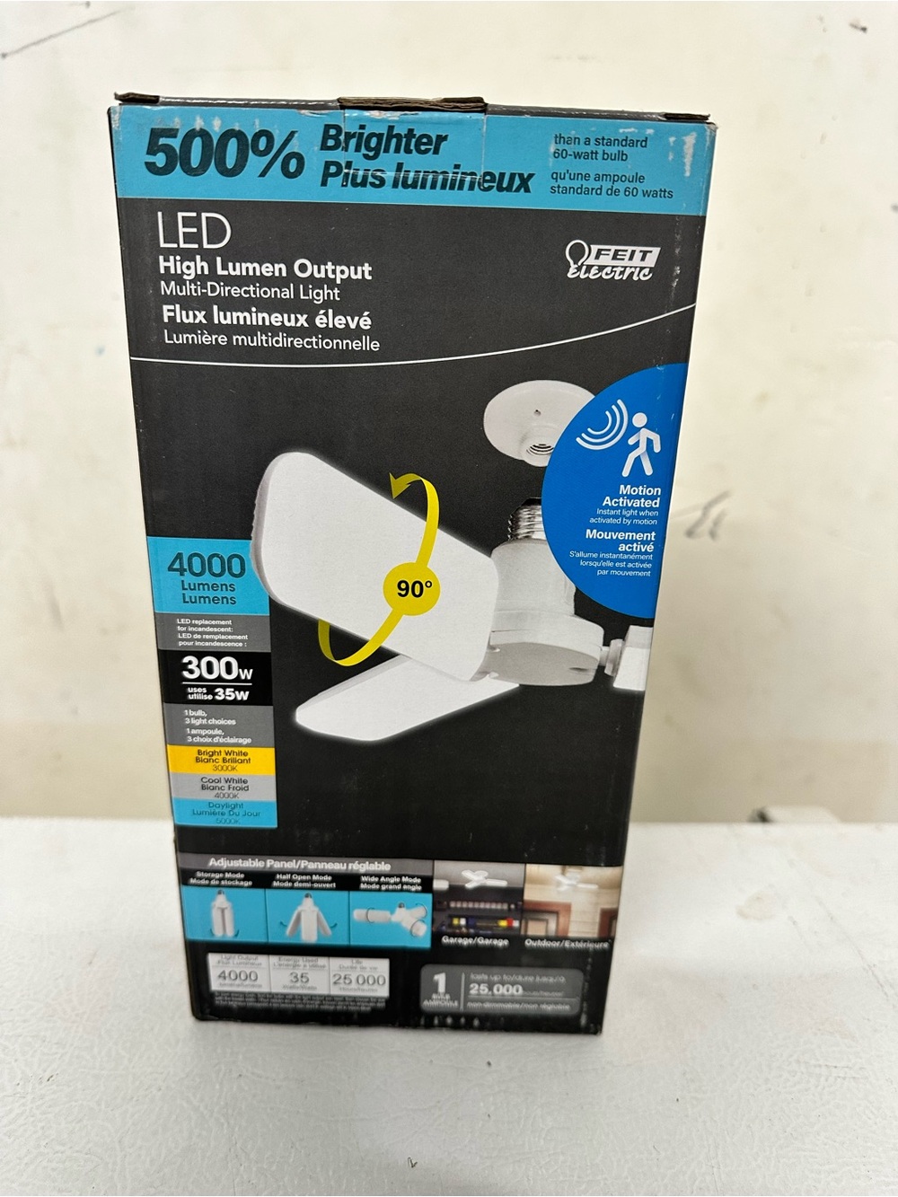 Electric Family White and Blue LED High-Lumen Multi-Directional Light